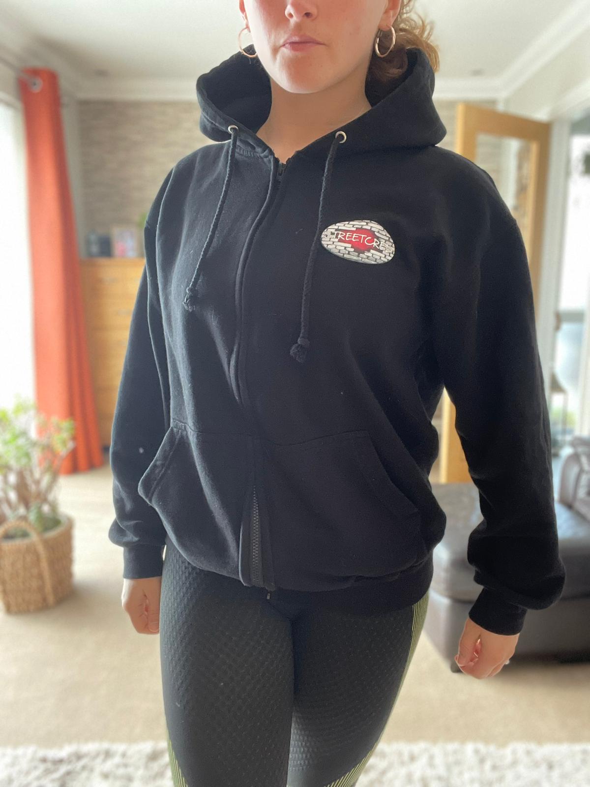 StreetCred Black Zip up hoodie ADULTS